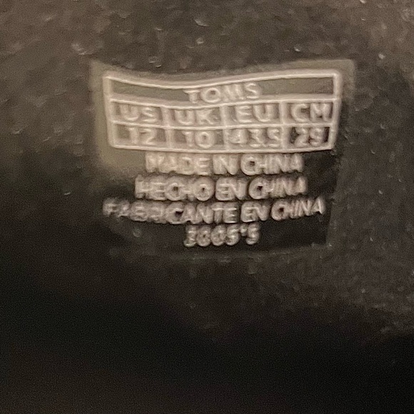 TOMS Desert Wedge Suede Heel Booties Black Shimmer Lace Up Ankle Boots Size 12 - Picture 10 of 13